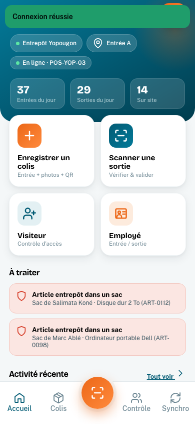 Accueil Opérateur