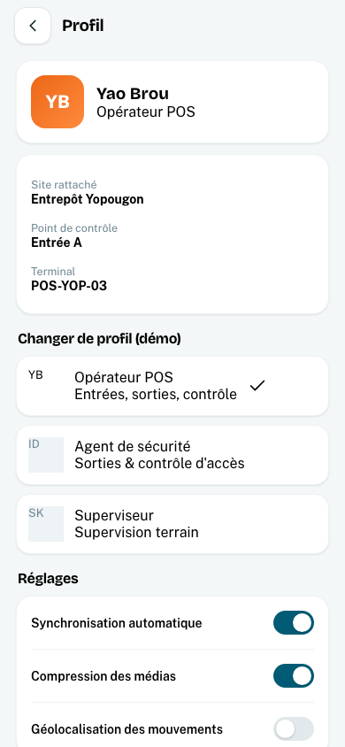 Profil mobile